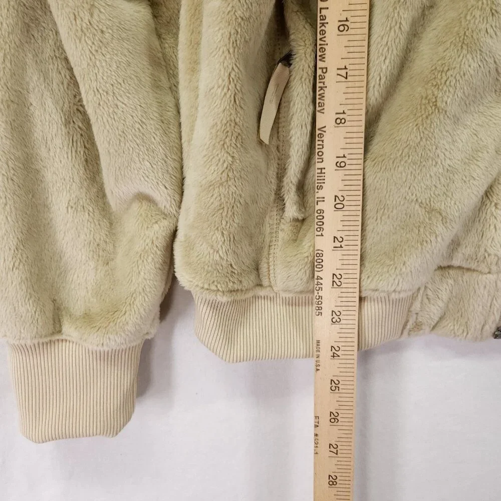 The North Face Osito Lux Jacket Women's Medium Beige Long Sleeve Full Zip - Picture 7 of 15